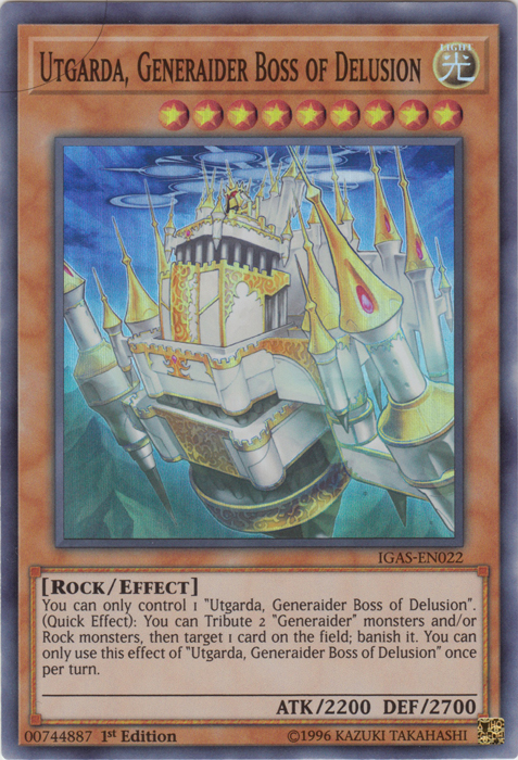 Utgarda, Generaider Boss of Delusion [IGAS-EN022] Super Rare | Odin's Place