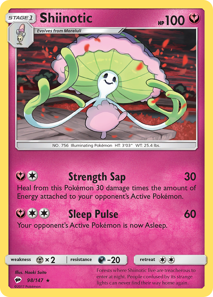 Shiinotic (98/147) [Sun & Moon: Burning Shadows] | Odin's Place