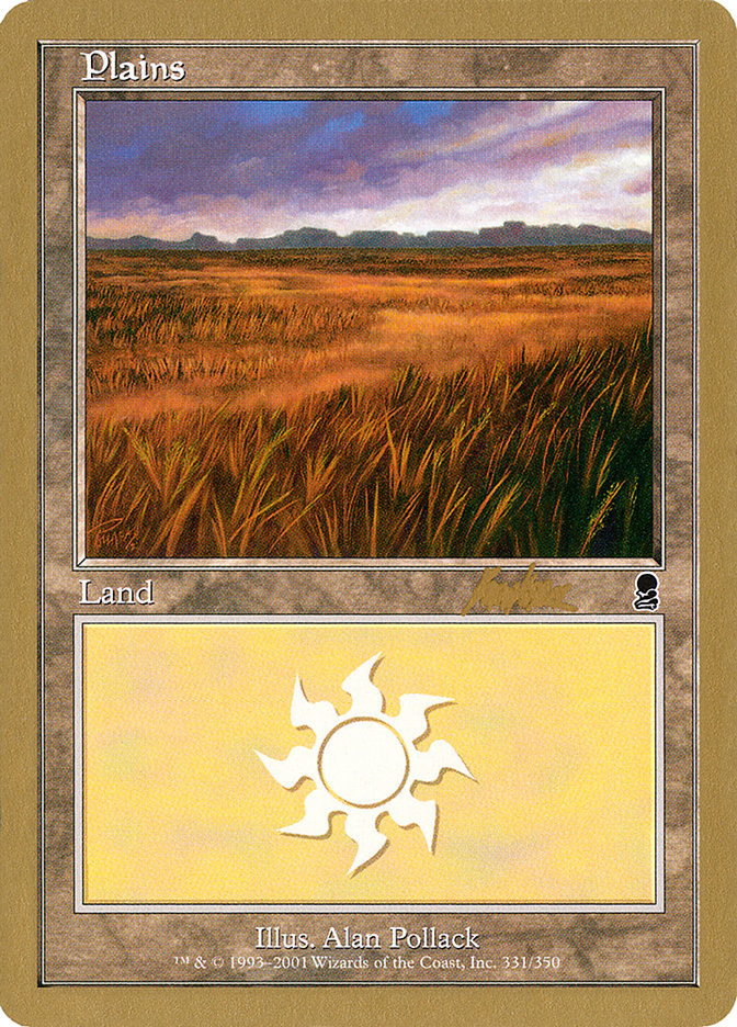 Plains (bk331a) (Brian Kibler) [World Championship Decks 2002] | Odin's Place