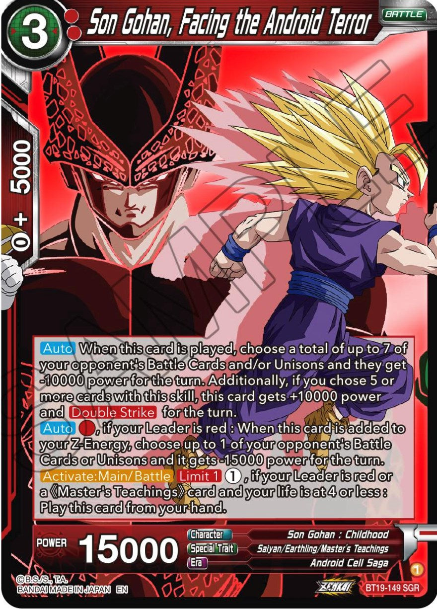 Son Gohan, Facing the Android Terror (BT19-149) [Fighter's Ambition] | Odin's Place