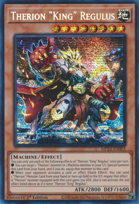 Therion "King" Regulus [MP23-EN063] Prismatic Secret Rare | Odin's Place