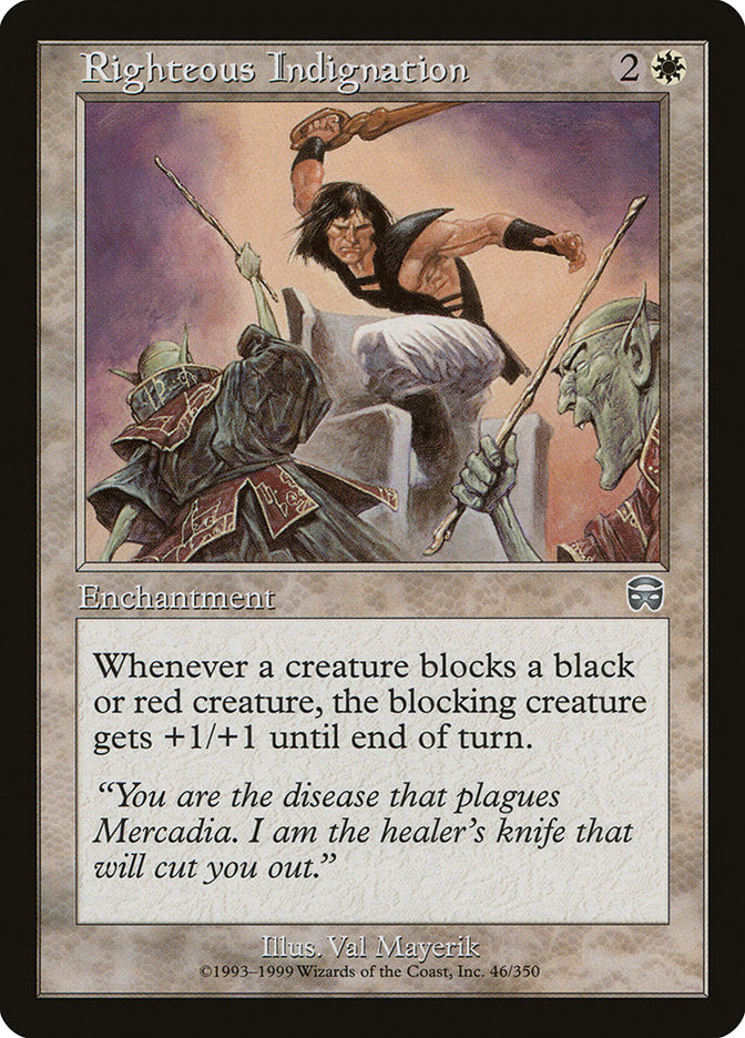 Righteous Indignation (46) [Mercadian Masques] | Odin's Place