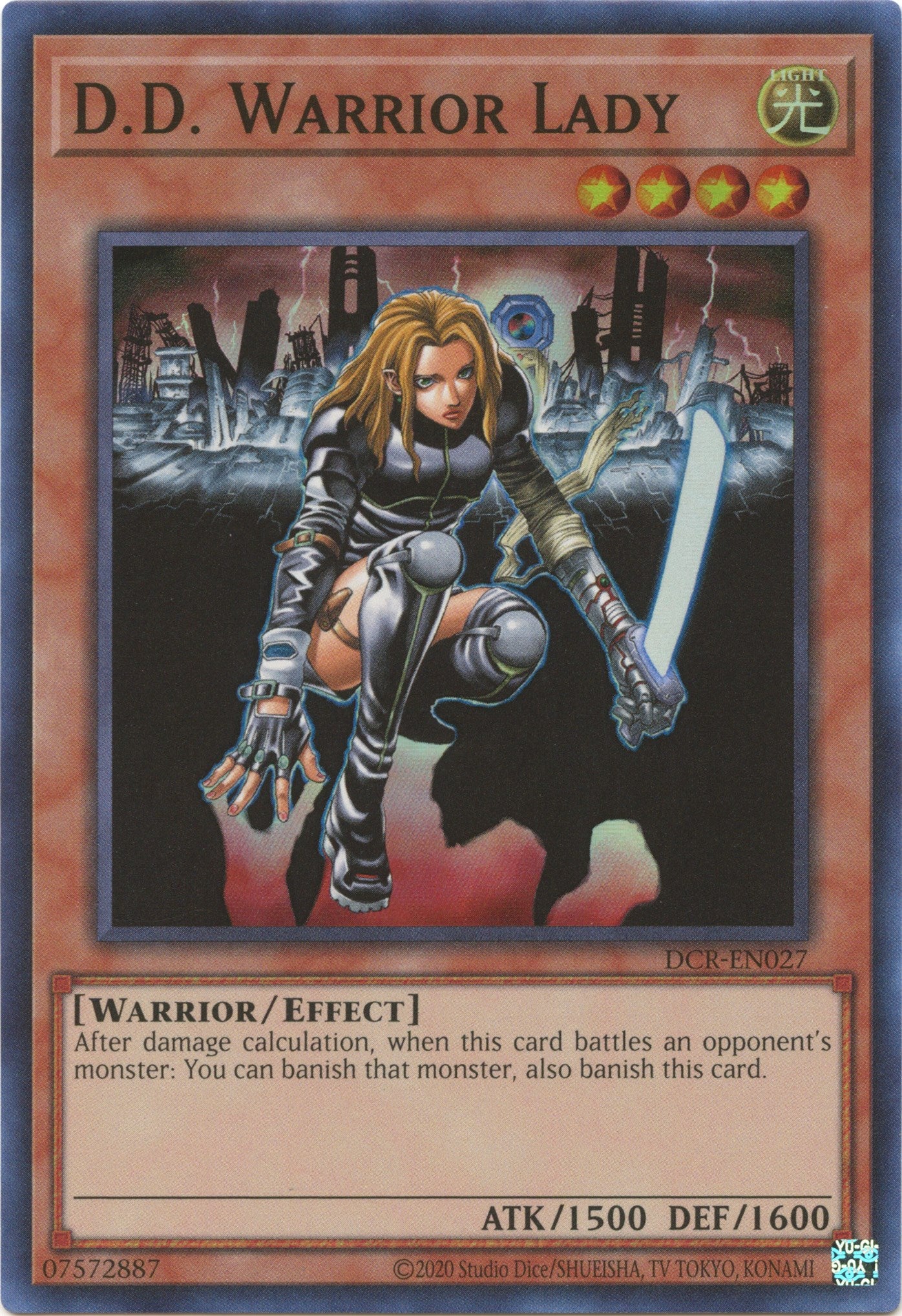 D.D. Warrior Lady (25th Anniversary) [DCR-EN027] Super Rare | Odin's Place