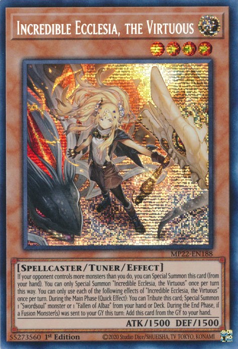Incredible Ecclesia, the Virtuous [MP22-EN188] Prismatic Secret Rare | Odin's Place
