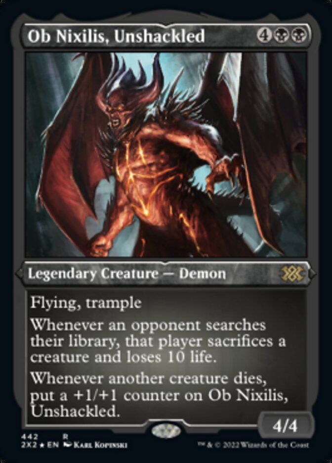 Ob Nixilis, Unshackled (Foil Etched) [Double Masters 2022] | Odin's Place