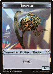 Faerie Rogue // Thopter Double-Sided Token [Zendikar Rising Commander Tokens] | Odin's Place