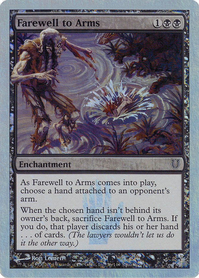 Farewell to Arms (Alternate Foil) [Unhinged] | Odin's Place