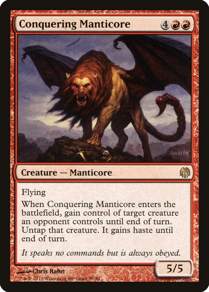 Conquering Manticore (55) [Duel Decks: Heroes vs. Monsters] | Odin's Place