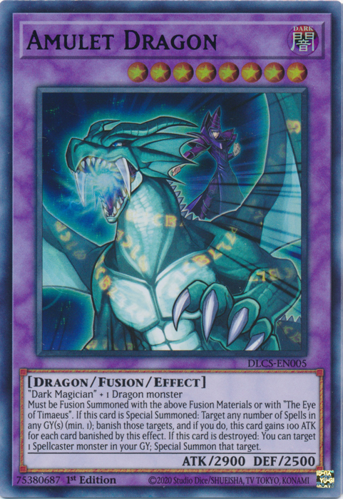 Amulet Dragon (Purple) [DLCS-EN005] Ultra Rare | Odin's Place