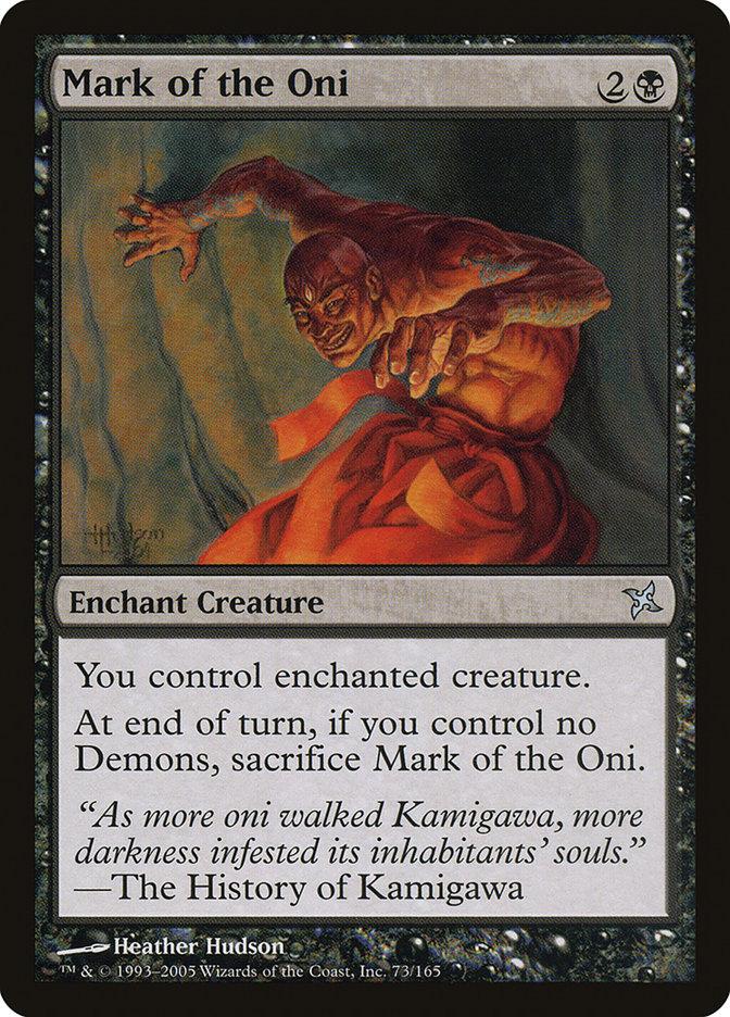 Mark of the Oni (73) [Betrayers of Kamigawa] | Odin's Place