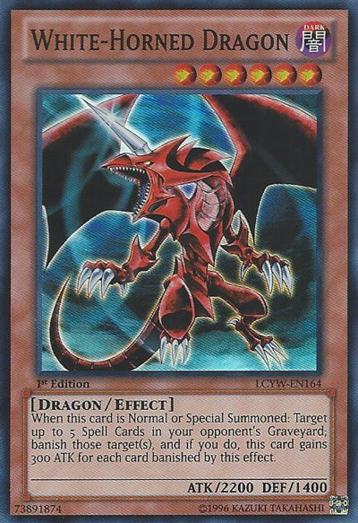 White-Horned Dragon [LCYW-EN164] Super Rare | Odin's Place