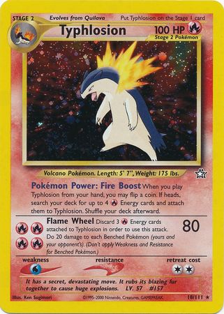 Typhlosion (18/111) [Neo Genesis Unlimited] | Odin's Place