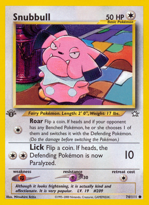 Snubbull (74/111) [Neo Genesis 1st Edition] | Odin's Place