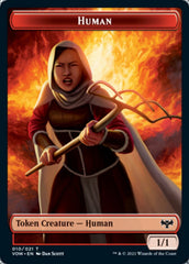 Human (001) // Human (010) Double-Sided Token [Innistrad: Crimson Vow Tokens] | Odin's Place