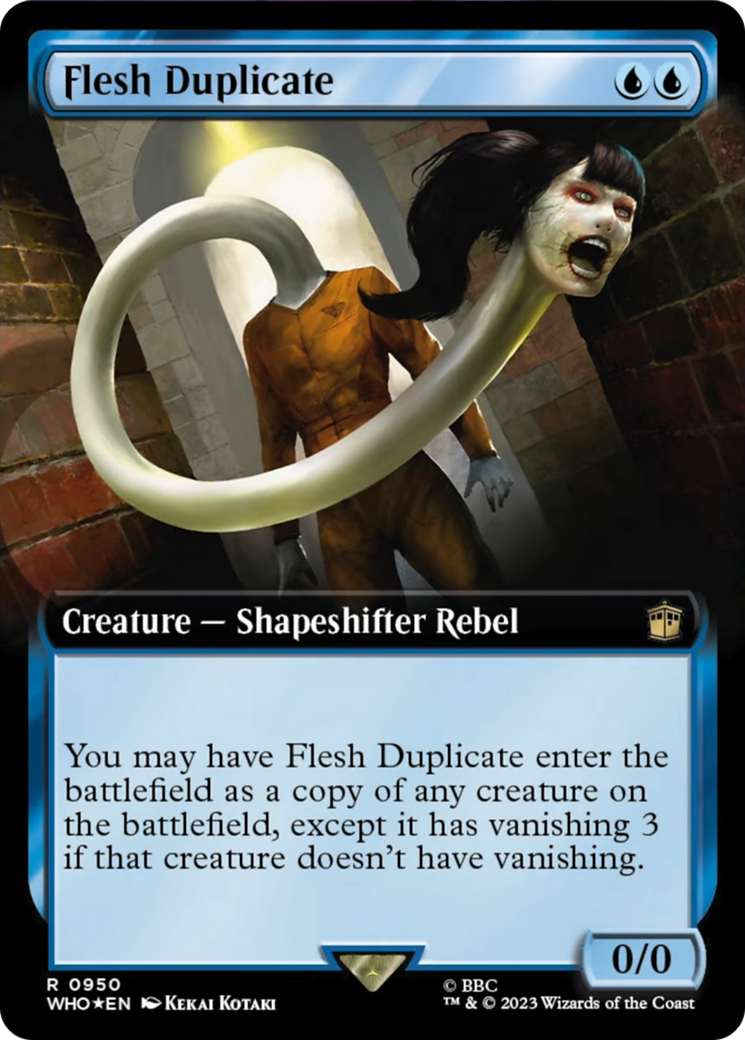 Flesh Duplicate (Extended Art) (Surge Foil) [Doctor Who] | Odin's Place