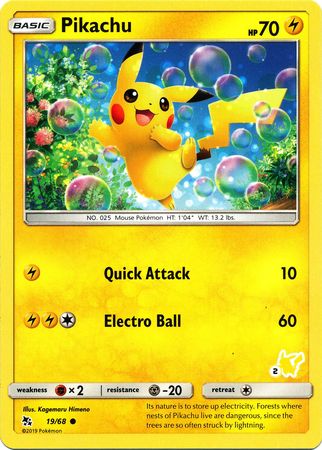 Pikachu (19/68) (Pikachu Stamp #2) [Battle Academy 2020] | Odin's Place