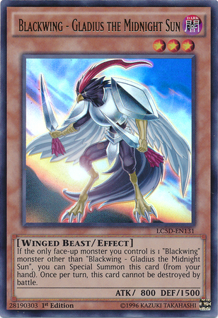 Blackwing - Gladius the Midnight Sun [LC5D-EN131] Ultra Rare | Odin's Place