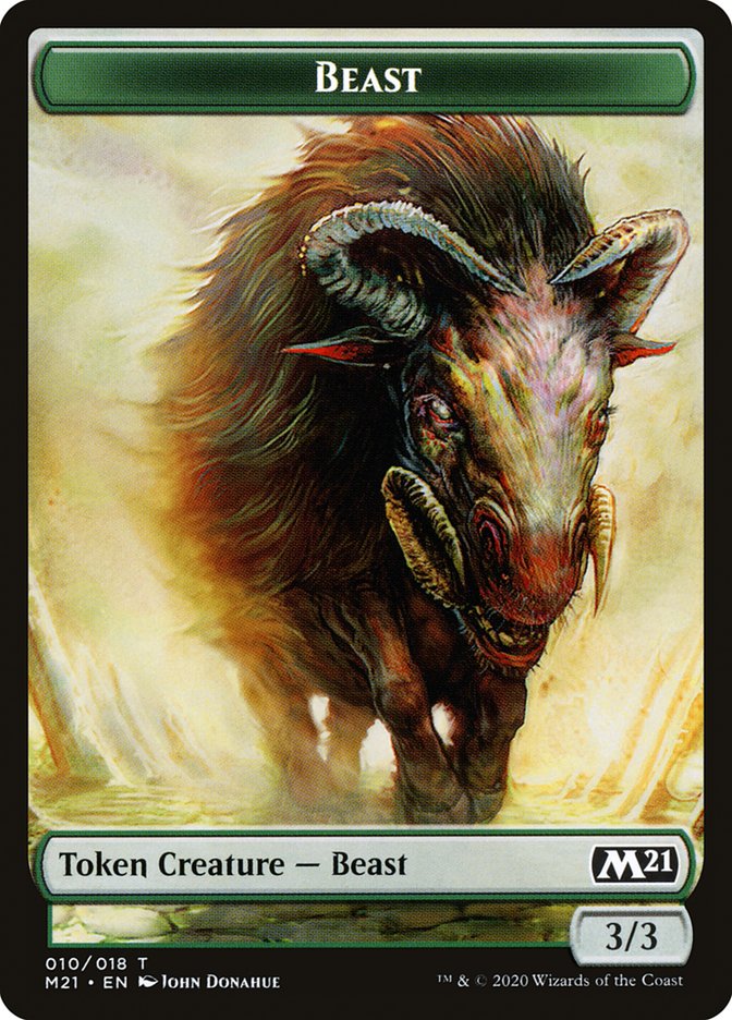 Beast Token [Core Set 2021 Tokens] | Odin's Place