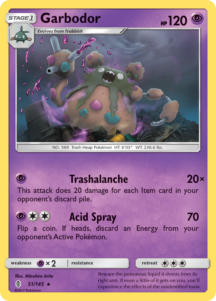 Garbodor (51/145) [Sun & Moon: Guardians Rising] | Odin's Place