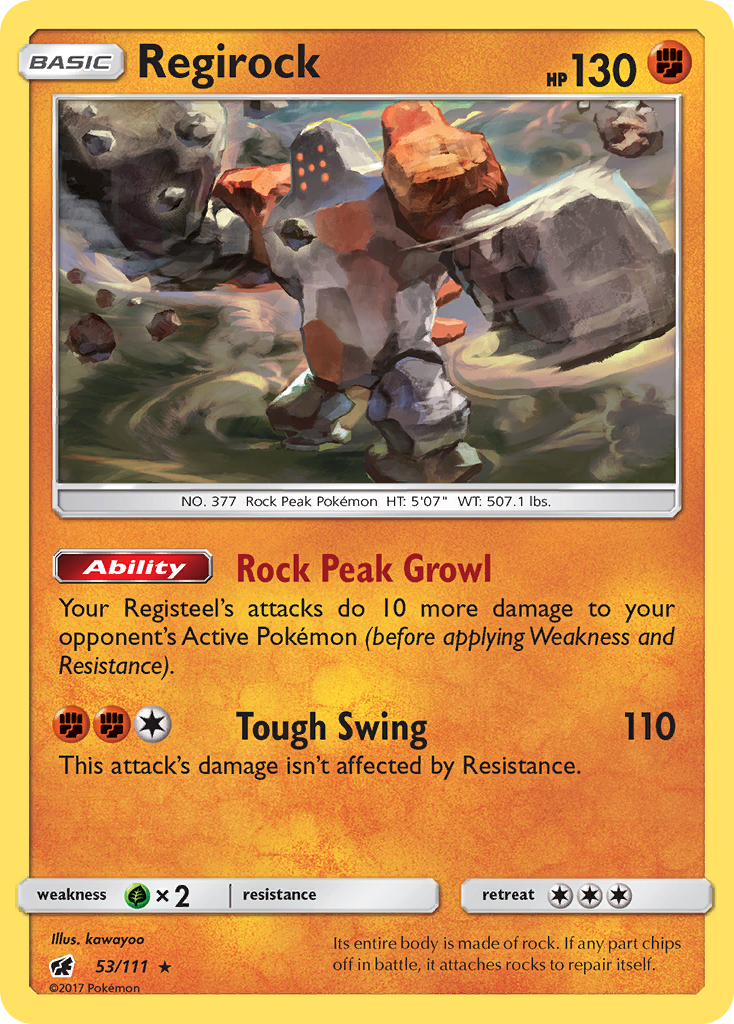 Regirock (53/111) [Sun & Moon: Crimson Invasion] | Odin's Place