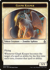 Glyph Keeper // Warrior Double-Sided Token [Amonkhet Tokens] | Odin's Place