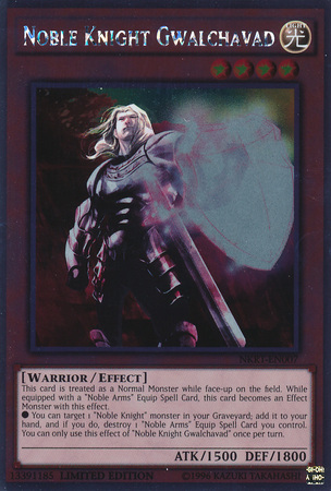 Noble Knight Gwalchavad [NKRT-EN007] Platinum Rare | Odin's Place