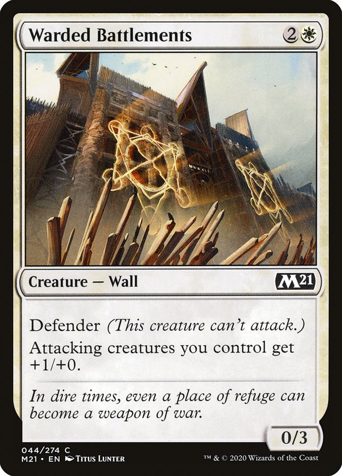 Warded Battlements [Core Set 2021] | Odin's Place