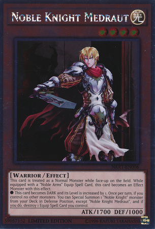 Noble Knight Medraut [NKRT-EN006] Platinum Rare | Odin's Place