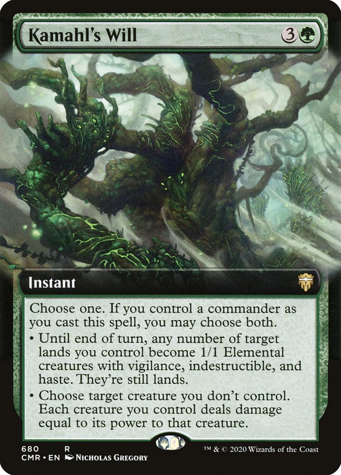 Kamahl's Will (Extended Art) [Commander Legends] | Odin's Place
