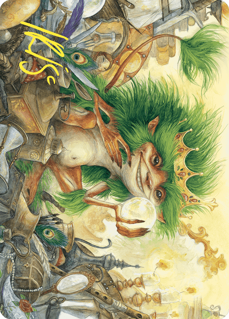 Knickknack Ouphe Art Card (Gold-Stamped Signature) [Wilds of Eldraine Art Series] | Odin's Place