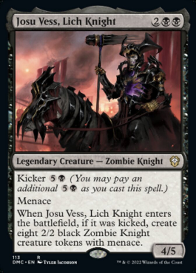 Josu Vess, Lich Knight [Dominaria United Commander] | Odin's Place