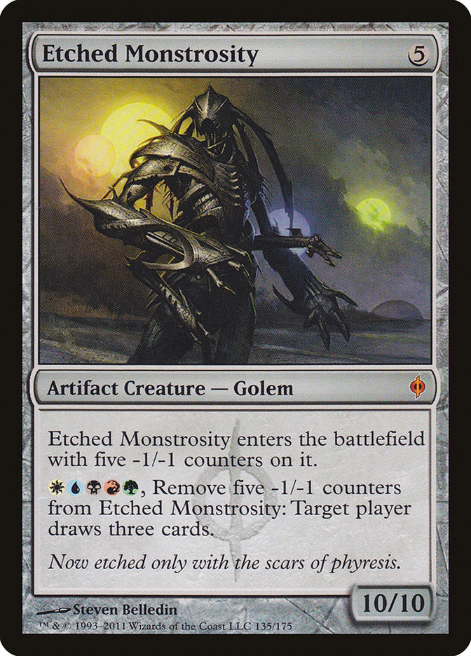 Etched Monstrosity (135) [New Phyrexia] | Odin's Place