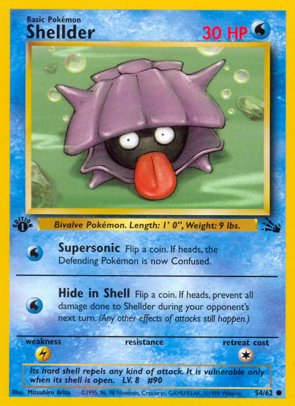 Shellder (54/62) [Fossil 1st Edition] | Odin's Place