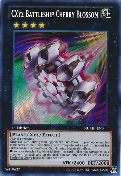 CXyz Battleship Cherry Blossom [NUMH-EN044] Secret Rare | Odin's Place