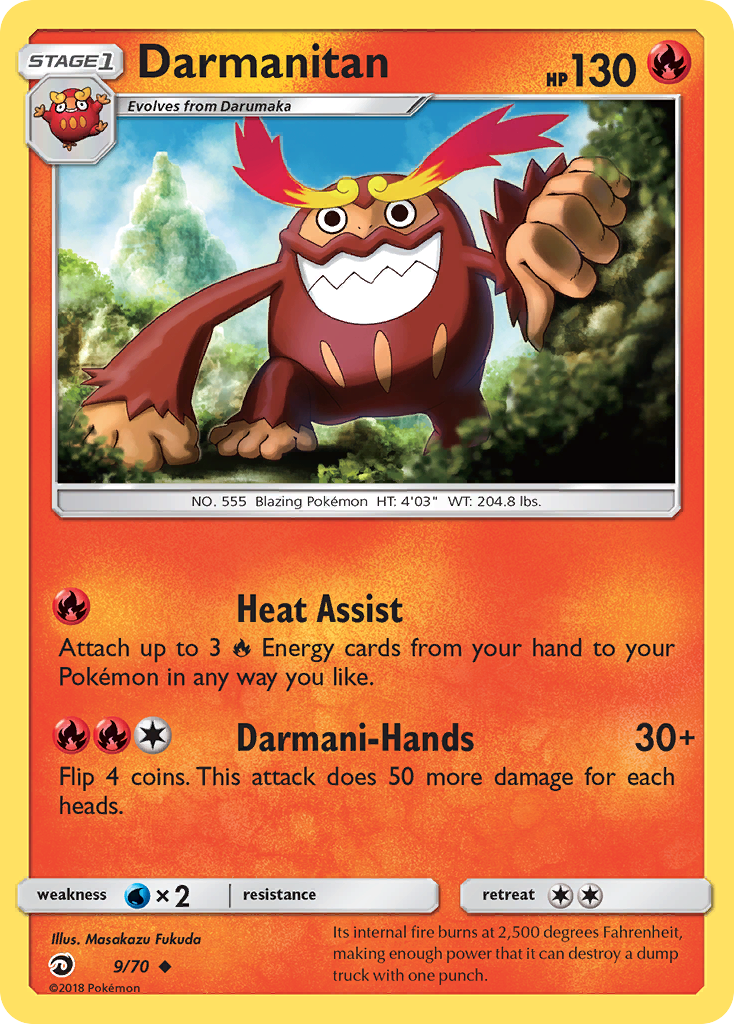 Darmanitan (9/70) [Sun & Moon: Dragon Majesty] | Odin's Place