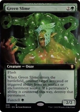 Green Slime (Extended Art) [Commander Legends: Battle for Baldur's Gate] | Odin's Place