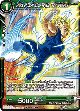 Prince of Destruction Vegeta, Majin Defiance (P-320) [Tournament Promotion Cards] | Odin's Place