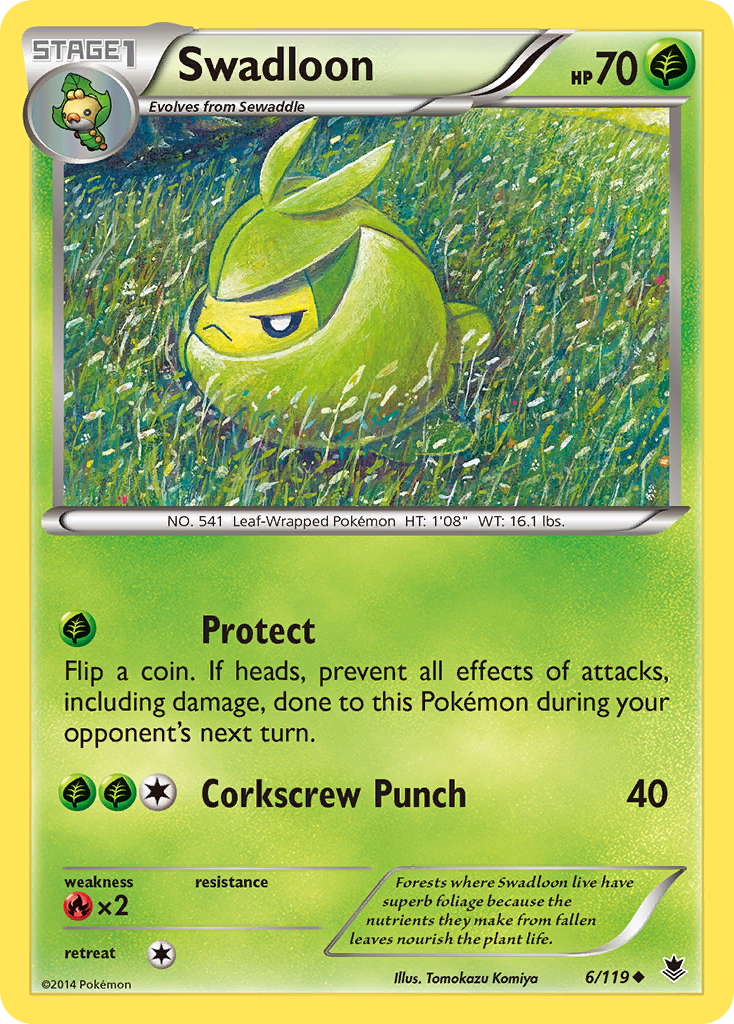 Swadloon (6/119) [XY: Phantom Forces] | Odin's Place