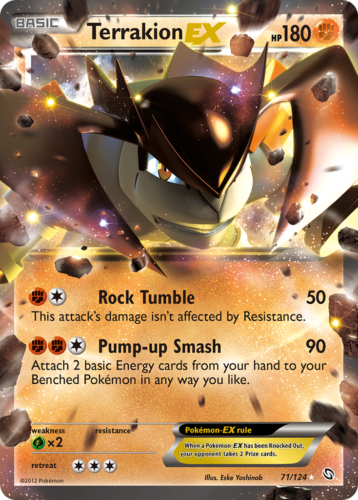 Terrakion EX (71/124) [Black & White: Dragons Exalted] | Odin's Place