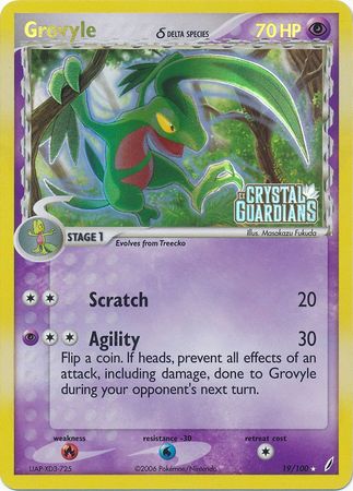 Grovyle (19/100) (Delta Species) (Stamped) [EX: Crystal Guardians] | Odin's Place