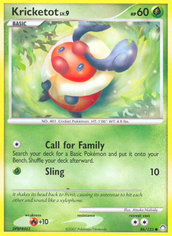 Kricketot (86/123) [Diamond & Pearl: Mysterious Treasures] | Odin's Place