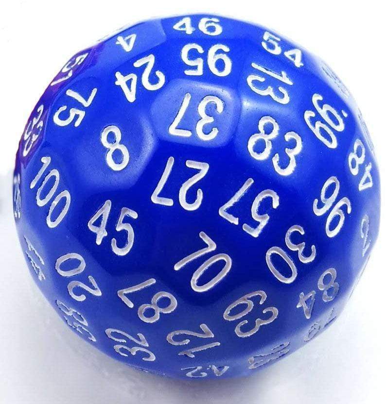 Foam Brain 100 Sided Die - Blue D100 | Odin's Place