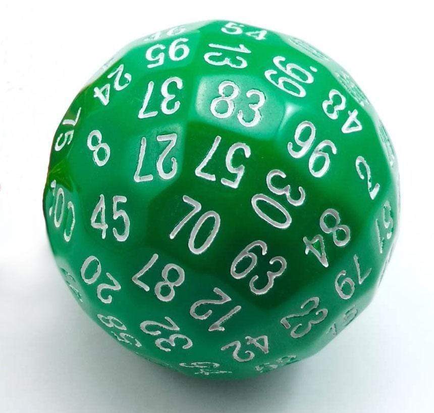 Foam Brain 100 Sided Die - Green D100 | Odin's Place