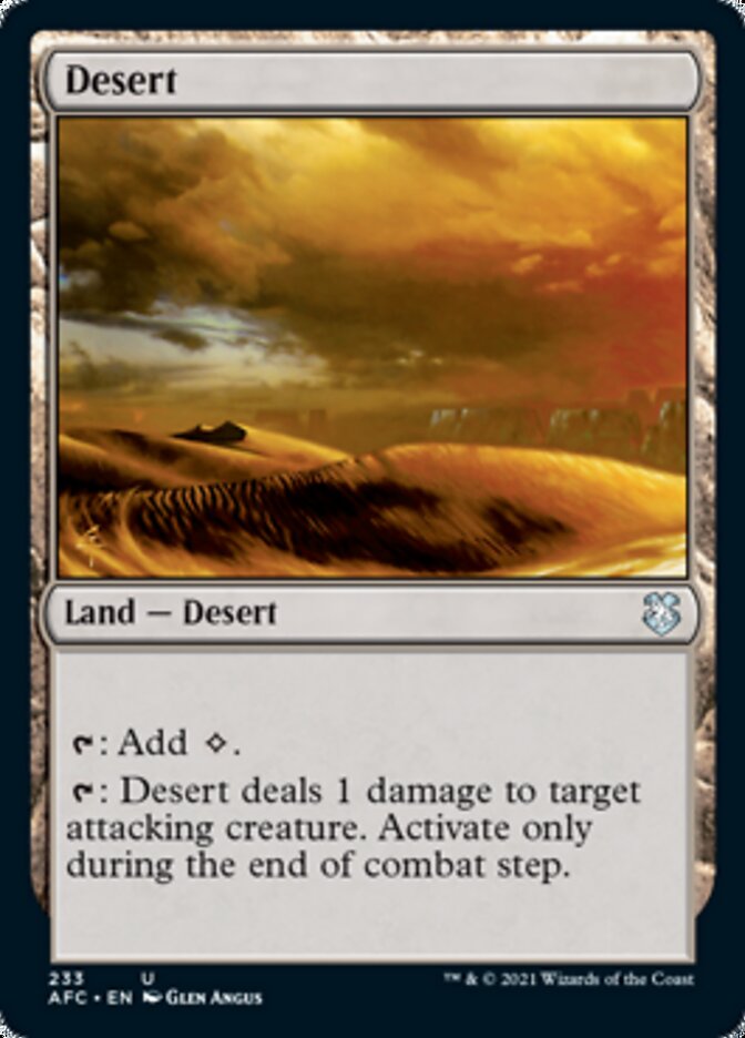 Desert [Dungeons & Dragons: Adventures in the Forgotten Realms Commander] | Odin's Place