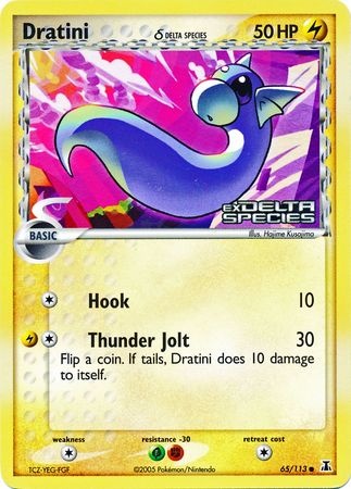 Dratini (65/113) (Delta Species) (Stamped) [EX: Delta Species] | Odin's Place