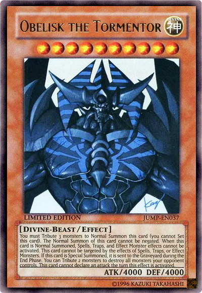 Obelisk the Tormentor [JUMP-EN037] Ultra Rare | Odin's Place