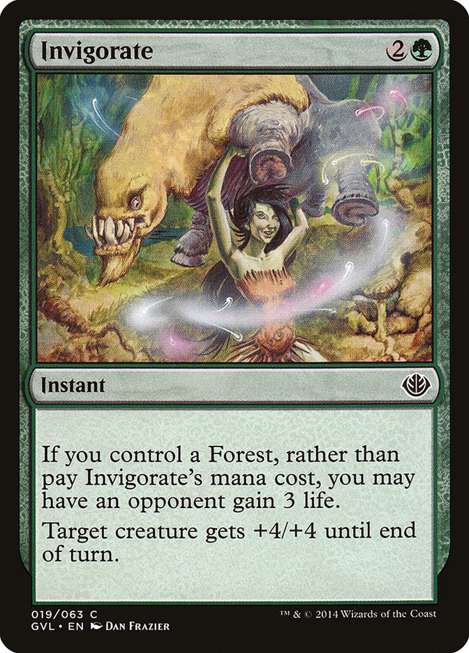 Invigorate (19) (Garruk vs. Liliana) [Duel Decks Anthology] | Odin's Place