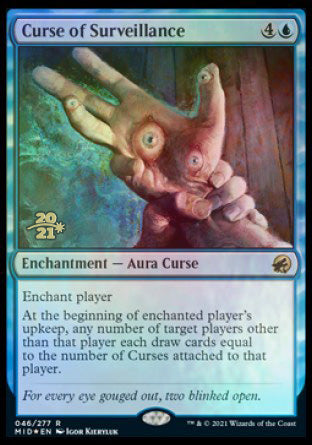 Curse of Surveillance [Innistrad: Midnight Hunt Prerelease Promos] | Odin's Place