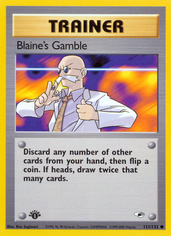 Blaine's Gamble (121/132) [Gym Heroes 1st Edition] | Odin's Place