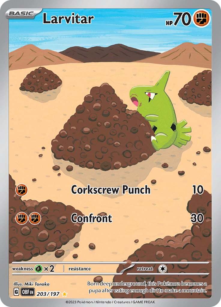 Larvitar (203/197) [Scarlet & Violet: Obsidian Flames] | Odin's Place